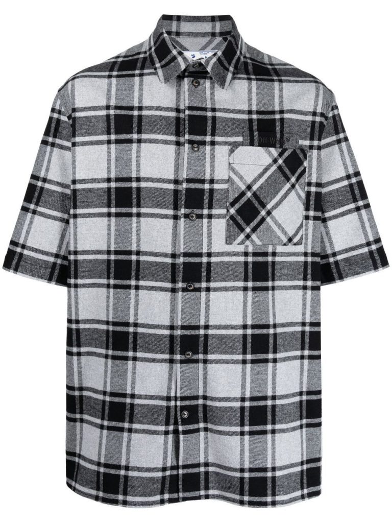 How to dress up in a black and white checkered shirt?